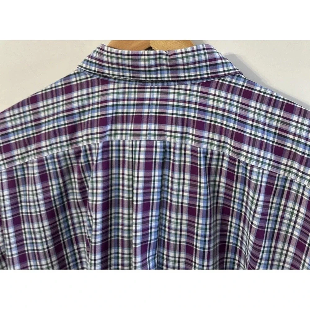Mens Ralph Lauren Big & Tall Performance L/S Button Down Shirt Sz 2XB Nylon Blen